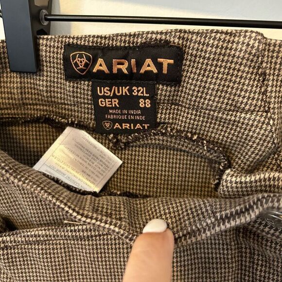 ARIAT Heritage Breeches Riding Pants Size 32L Houndstooth horse Equestrian count - Picture 8 of 12